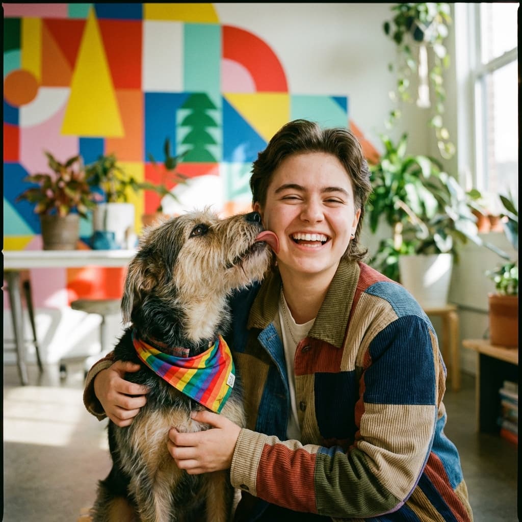 Satisfied pet owner at Hyderabad's best veterinary clinic